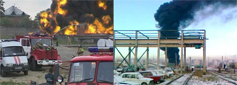 Пожар на нефтебазе в г. Красноярске
